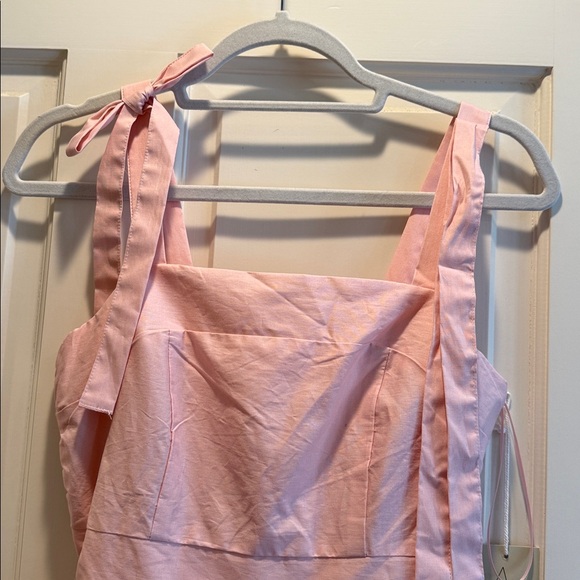 Joie pink floral sundress with shoulder ties and side pockets!🌺 size Small NWT - Picture 3 of 6